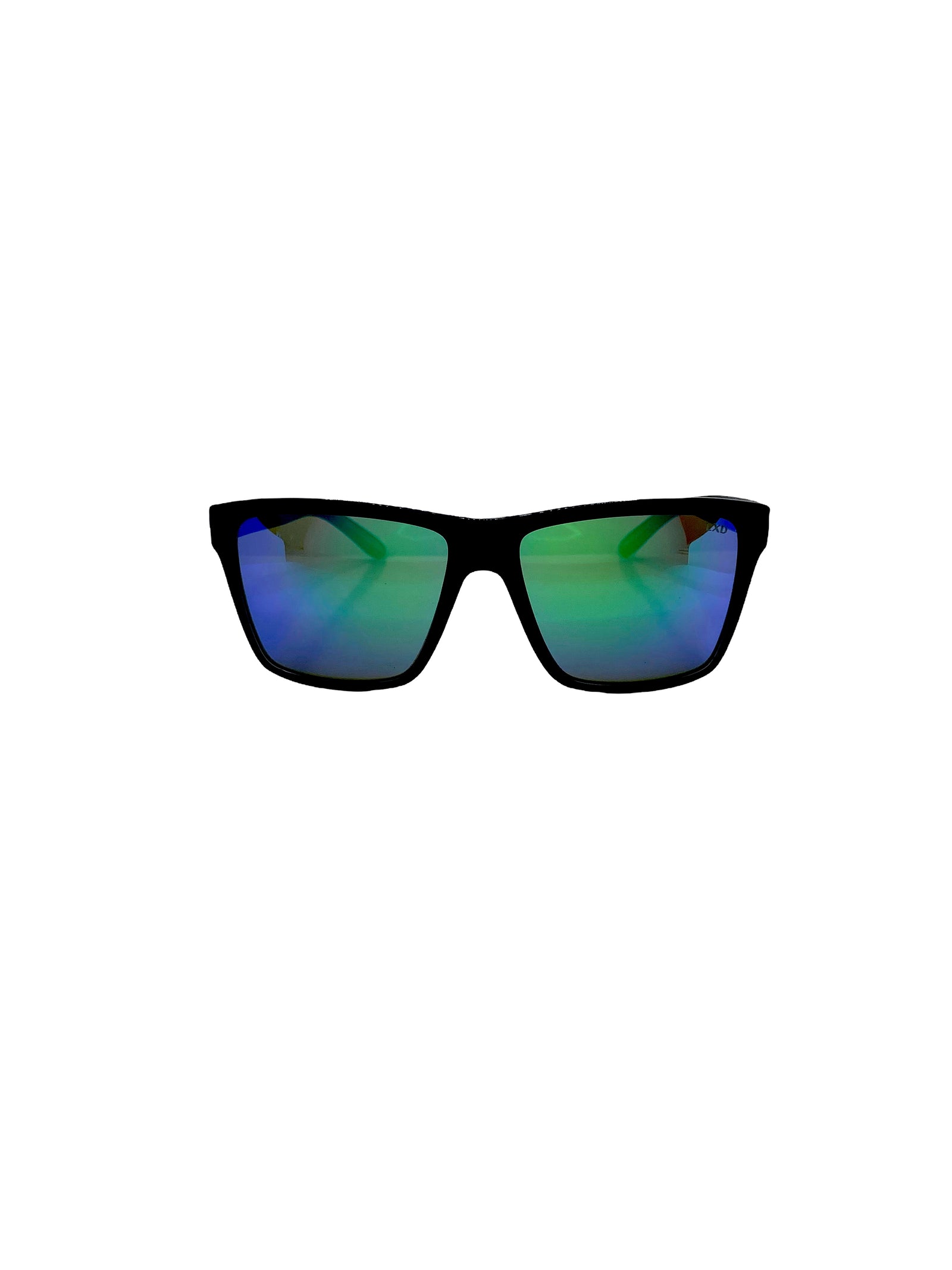Bazza - Green Mirror - Matt Black Xtal – LXD Eyewear